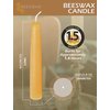Hyoola Beeswax Candles 12 Pack - All Natural 100% Beeswax Tree Candles - 1/2 Inch Candles - Handmade in The USA - Yellow
