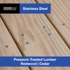 Deck Plus 48463 Wood Screws #8 x 2", Stainless Steel, 1lb Box