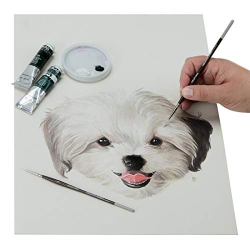 Creative Mark Fine Tip Liner Paint Brush Ultra Fine Detail Soft Hair Paint Brush for Watercolor, Gouache, Inks, Acrylic, Oils, Technical Artists, and Illustrators - [Size 15x0]