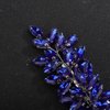 Teyglen Crystal Bride Wedding Hair Clips Bridal Blue Rhinestone Hair Clip Handmade Full Rhinestone Hair Barrette Red Blue Hair Pieces Sparkly Crystal Headpieces Hair Accessories for Women Bride Girls