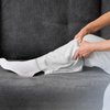 +MD 6 Pairs Non-Binding Women's Cushioned Moisture Wicking Diabetic Crew Dress Socks 9-11 White