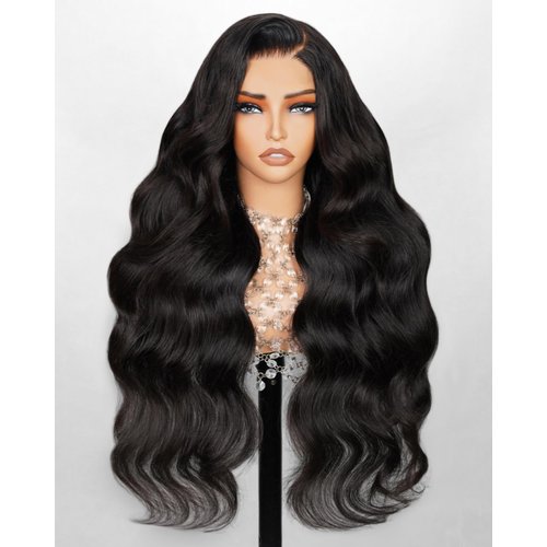 Arabella 5x6 Wear and Go Glueless Wigs Human Hair 210% Density Glueless Wigs Human Hair 12a Pre Cut Lace Front Wigs Human Hair 100% Pre Bleached Pre Plucked Body Wave Wig (20inch, 5X6 Body Wave Wig)