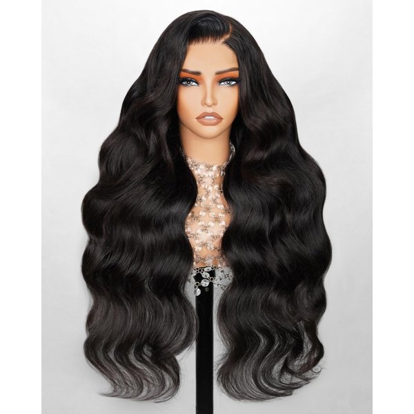 Arabella 5x6 Wear and Go Glueless Wigs Human Hair 210% Density Glueless Wigs Human Hair 12a Pre Cut Lace Front Wigs Human Hair 100% Pre Bleached Pre Plucked Body Wave Wig (20inch, 5X6 Body Wave Wig)