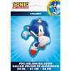Sonic The Hedgehog Foil Balloons Set of 2 | Multicolor Sonic Balloons with Sticker | Sonic Birthday Party Decorations | Officially Licensed