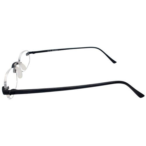 Calabria 714 Flexie Oval Rimless Reading Glasses +2.50 Charcoal Men/Women Bendable One Power Readers Flexible TR90 Frame