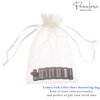 Parcelona French Crinkled Shell Brown Small Metal Free Celluloid Acetate Hair Clip Barrette