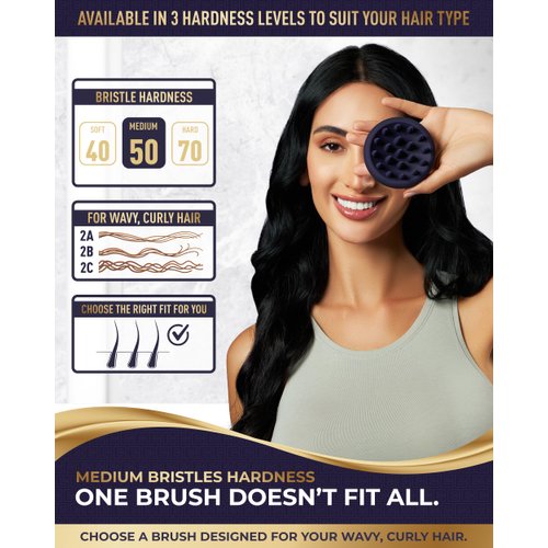 BEAUXSOI Silicone Shampoo Brush & Scalp Exfoliator Hair Massager for Hair Growth Scalp Scrubber Scalp Massager Hair Growth Head Massager Scalp, Scalp Massager Tool Scalp Scrub Dandruff Brush (Medium)