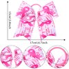 Breast Cancer Awareness Hair Scrunchies Ribbon Cheer Hair Bow Ties with Ponytail Holder Hair Band Hair Elastic Cheerleading Stretch Hair Tie Ponytail Holder Hair Access for Women 1PCS