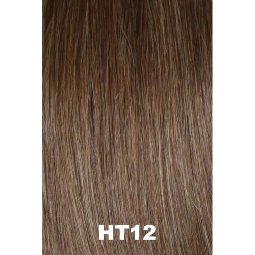 Natural Tone Hair Wrap Color HT12 Light Brown - Christie Brinkley 6" Shoulder Length Heat Friendly Textured Hairpiece Fun Bun Chignon