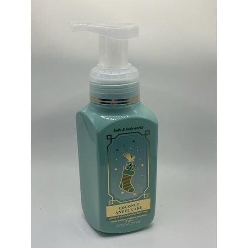 Coconut Angel Cake Gentle Foaming Hand Soap 8.75 Ounce Full Size Pump Bottle White Barn