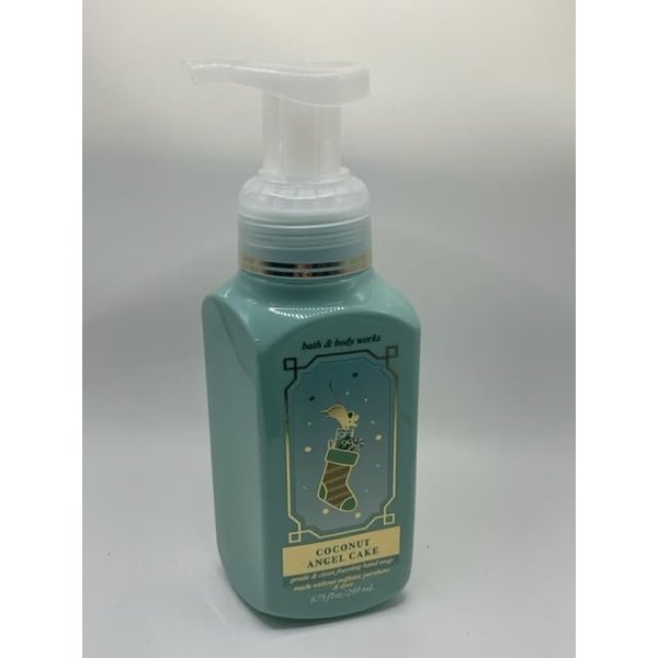 Coconut Angel Cake Gentle Foaming Hand Soap 8.75 Ounce Full Size Pump Bottle White Barn