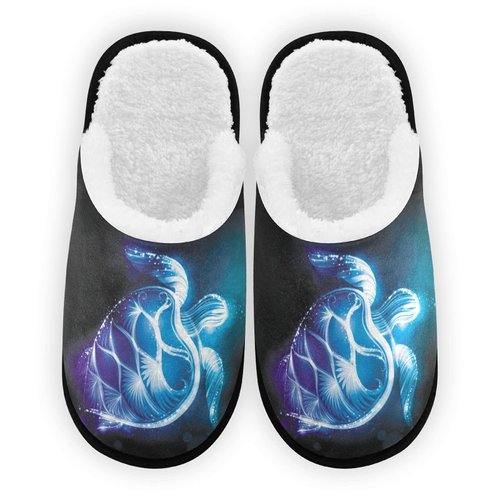 Umidedor Turtle Slippers For Women Girls, Soft Memory Foam Non-Slip Indoor House Slippers Home Shoes For Bedroom Hotel Travel Spa