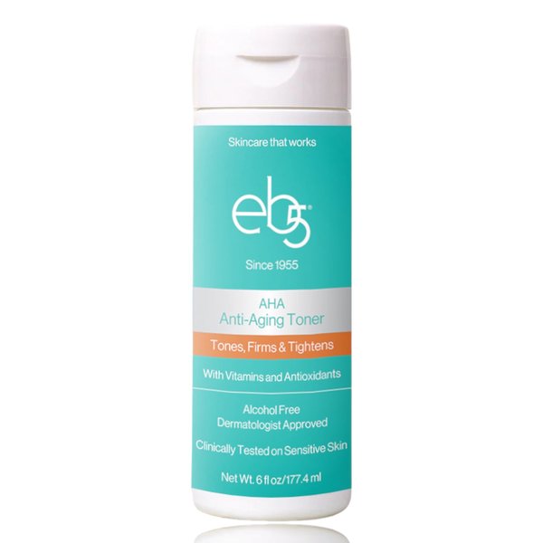 eb5 Aha Anti-Aging Facial Toner with Vitamins and Antioxidants, Tones, Firms & Tightens, Alchohol-Free, Clinically Tested on Sensitive Skin (6 fl oz)
