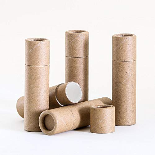 6 mL Kraft Paperboard Lip Balm/Salve/Cosmetic/Lotion Tubes x25