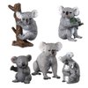 Fantarea Realistic Wild Life Jungle Zoo Animals Figures Model Koala Party Favors Supplies Cake Toppers Gift Toys for 5 6 7 8 Year Old Boys Girls Kid Toddlers(5 pcs)