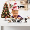 Gemini&Genius Wild Animal Toys for Kids, 9 Pcs Jungle Animal Baby Toy Figures, Toy Gifts for Kids, Wildlife Toys Perfect Cake Toppers for Baby Shower, Soild Plasitc and Well Designed Animal Figurines
