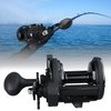 Sougayilang Conventional Reel 30 Trolling Fishing Reel Powerful Drag Fishing Reel for Saltwater Big Game(HSTL Black 30)