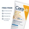 CeraVe Hydrating Mineral Sunscreen SPF 30 with Sheer Tint | Tinted Mineral Sunscreen with Zinc Oxide & Titanium Dioxide | Blends Seamlessly For Healthy Glow | Light, 1.7 Fluid Ounce