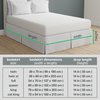 Bed Maker’s Never Lift Your Mattress Microfiber Wrap-Around Bed Skirt, Gathered Ruffled Style, Classic 14 Inch Drop Length, Queen, White