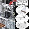 No Mess Bird Feeder for Cage Bird Feeder Automatic Bird Cage Feeder, Acrylic No Spill Bird Feeder Cage for Parakeet Parrot Cockatiels Cockatiels Lorikeet Lovebirds Cage Seed Feeder 6.4inch