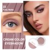 FeiCuiYun Single Cream Putty Matte Eyeshadow Palette Makeup, Natural Single Mini Instant Holographic Eyeshadow For Older Women, Sombras Crema Para Ojos, Talc, Paraben & Cruelty Free, 23