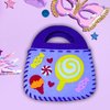 BeeBlosie Felt Handbag Sewing Kit for Girls and Boys Ages 5 6 7 8, Learn to Sew Flower and Candy Purse, 3 Easy Beginner Arts & Crafts DIY Projects Gifts for Kids