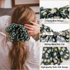 Bow Knot Hair Clips for Women Falling Floral Barrette Bow Hair Clip Boho Metal French Hair Clips for Thick and Fine Hair Cute Hair Accessories