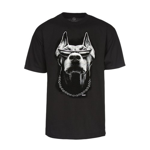 Gravity Trading Mens Doberman Bad to The Bone Gangster Dog T-Shirt - 3XL