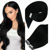 Ve Sunny Tape on Black Hair Extensions Human Hair Invisible Tape in Natural Hair Extensions Black Real Human Hair Tape in Extensions Skin Weft 20pcs 50g 14inch
