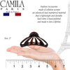 Camila Paris NV110 French Hair Clip for Women Thick Hair for Long Curly Wavy Hair, Gold, Girls Hair Claw Clips Fashion Styling Hair Accessories for Women, Strong Hold No Slip Grip, Made in France