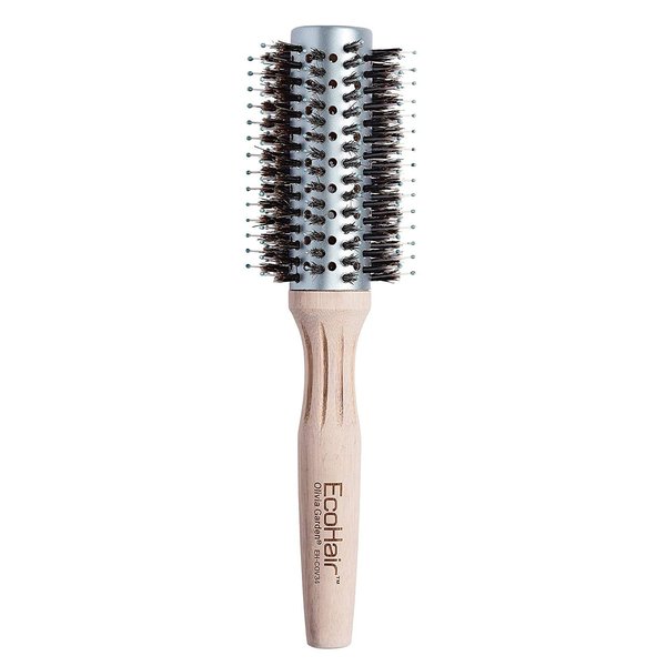 Olivia Garden EcoHair Combo Vent Round Bamboo Hair Brush EH-COV34 (2 5/8")