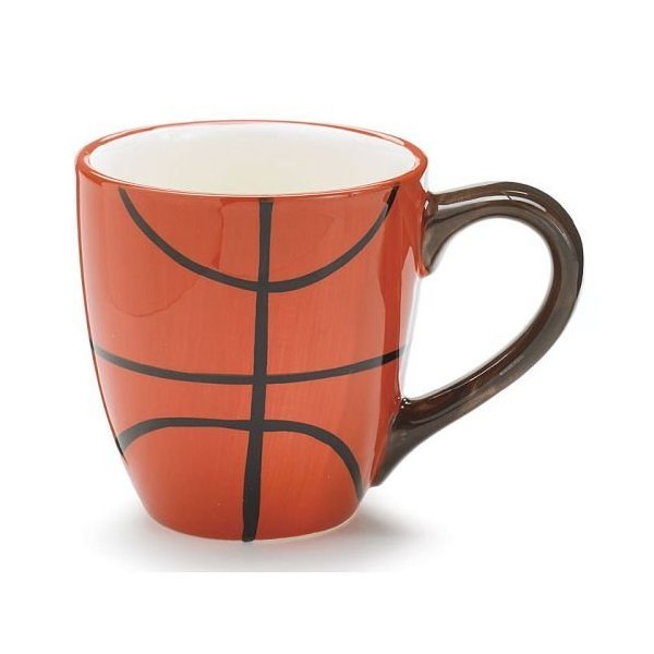 Ceramic 13 Oz Basketball Coffee Mug Great Gift for Basketball Sport Fans