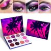 MEICOLY Glitter Eyeshadow Palette,Purple Pink Pressed Shimmer Pigmented Mineral Ultra Makeup Palette Matte Mermaid Shiny Eye Shadow Powder Long Lasting,12 Colors