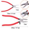 Qovydx 2Pcs Glass Grozer Running Pliers Glass Cutting Tool Kit Stained Glass Grozing Breaking Pliers Glasses Cutters Tools Starter Kits