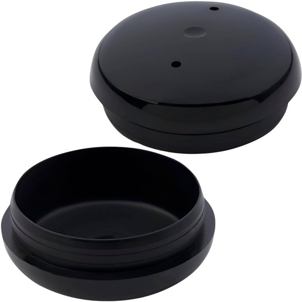 Project Patio 1-1/2" Wrought Iron Patio Furniture Feet Caps - Round Plastic Outdoor Metal Table and Chair Floor Protector Glide Replacement Parts (16 Pack)