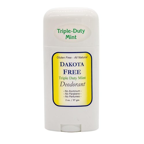 Dakota Free Triple Duty Mint Stick Deodorant 2 oz