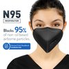 AccuMed BNX N95 Mask Black MADE IN USA Particulate Respirator Protective Face Mask (10-Pack, Approval Number TC-84A-9315 / Model H95B)