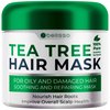 Tea Tree Oil Hair Mask - Deep Conditioner Treatment for All Hair Types - Intense Hydration Care and Protein Moisture Repair for Women and Men.