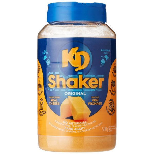 Original KD Shaker 500g/17.6oz, Real Cheese Powder, (Imported from Canada)
