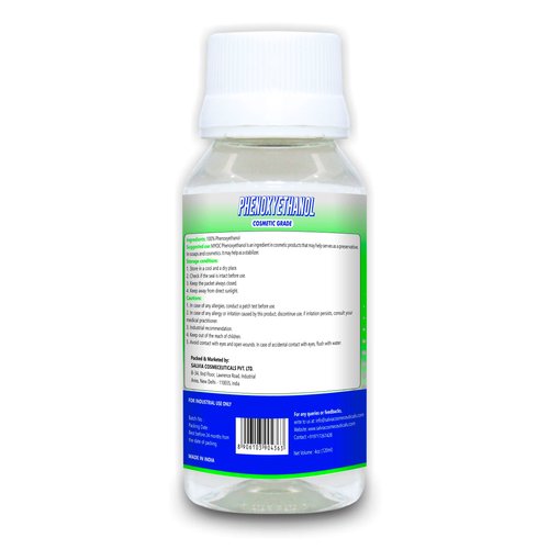 Myoc phenoxyethanol liquid | liquid for preservative,used in skin moisturizer, sunscreen, acne care, hair care, baby products, cosmetic products (120 Ml)