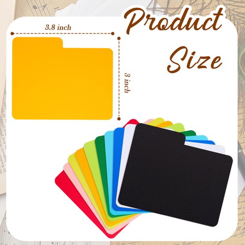 Horizontal Trading Card Dividers, Plastic Divider Cards, Colored Card Separators with Tabs, Card Dividers for Sport Game Playing Cards, 3 x 3.8 inch (50)