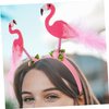 Yardenfun Flamingo Headband Pink Hair Accessories Pink Party Supplies Hawaiian Hair Accessories Tropical Headbands Flamingo Head Band Pink Flamingo Headband Summer Party Supply Party Props