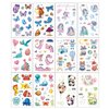 Yobbai Glitter Tattoos for Kids, Mixed Styles Temporary Tattoos Stickers with Mermaids, Butterfly, Dinosaurs, Marine Life, Waterproof Fake Tattoos for Boys and Girls Party Supplies
