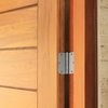 Design House 181412 5/8" Radius Steel Hardware Hinges Interior Doors, 3 Pack, Satin Nickel