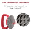 Cast Iron Skillet Cleaner, 316 Stainless Steel Chainmail Scrubber with Handle, Chain Mail Scrubber Cast Iron for Cleaning Cast Iron Skillets, Pans,Griddles, Frying Pans, Cast Iron Cookware
