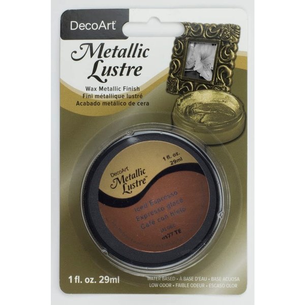 DecoArt Metallic Lustre Furniture Wax, Iced Espresso, 1 oz