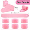 Sublaga Spa Headband Hair Wrap, Sweat Headband Head Wrap Hair Towel Wrap Non-slip Stretchable Washable Makeup Headband for Face Wash (6pcs Pink)