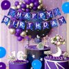 Galaxy Happy Birthday Banner Galaxy Space Astrology Party Decorations for Boys Girls Planet Starry Sky Themed Party Banner Supplies for Solar System Themed Birthday Party Nebula Bunting Decor