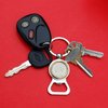 US 1973 Jefferson Nickel 5 Cent BU Uncirculated Coin Gold Silver Two Tone Key Chain Ring Bottle Opener NEW