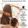 Beauntangly Hair Brush Set, Natural Bamboo Bristles Hairbrush for Hair Growth, Mini Brush for Women Men Kids Thick Curly Thin Long Short Wet Dry Hair No More Tangle, Detangling Massaging Scalp